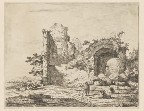 Cahier de ruines et de paysages by Charles Echard