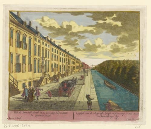 Gezicht op de Prinsessegracht te Den Haag by Adolf van der Laan
