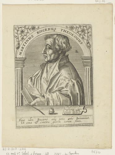 Portret van Martin Bucer by Robert Boissard