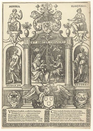 Blazoen van de Antwerpse St. Lukas-gilde by anonymous