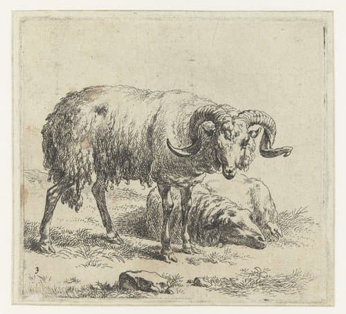 Verschillende dieren by Nicolaes Pietersz Berchem