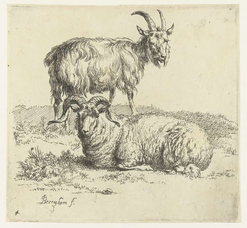 Verschillende dieren by Nicolaes Pietersz Berchem