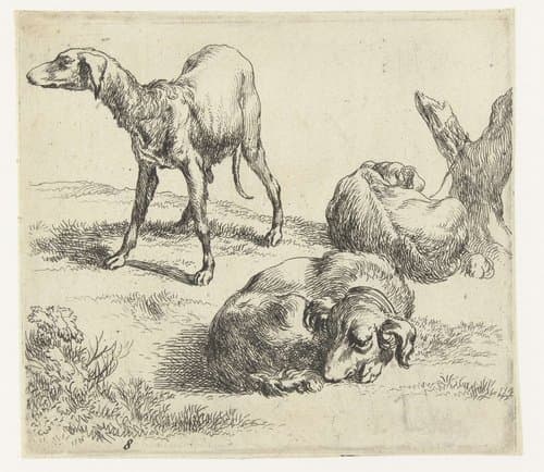 Verschillende dieren by Nicolaes Pietersz Berchem