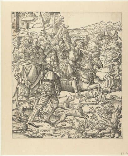 De jacht by Cornelis Anthonisz.