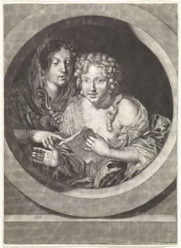 Twee musicerende vrouwen by Pieter van den Berge