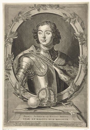 Portret van Peter I de Grote by Pieter van den Berge