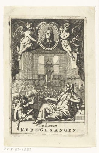 Kerkzaal van de Lutherse kerk in Haarlem