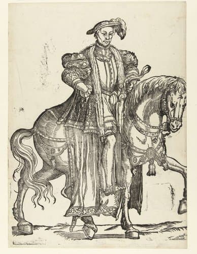 Ruiterportret van Willem II, hertog van Gelder by Cornelis Anthonisz.