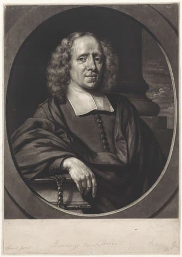 Portret van Henricus van Born by Abraham Bloteling