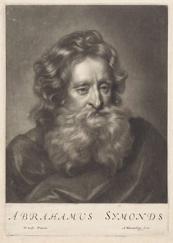Portret van Abraham Symonds by Abraham Bloteling