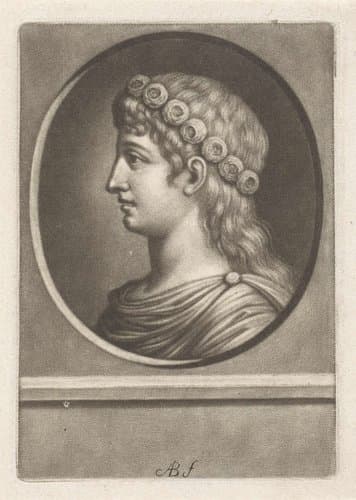 Buste in profiel van een jonge man by Abraham Bloteling