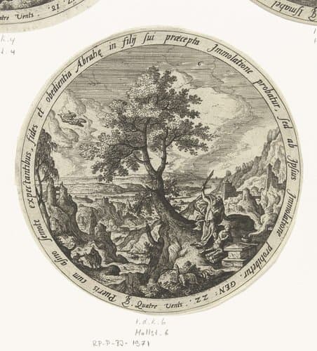 Offer van Isaak by unknown