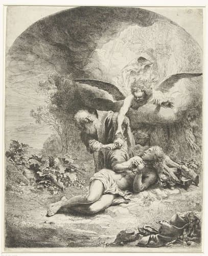 Offer van Abraham by Ferdinand Bol
