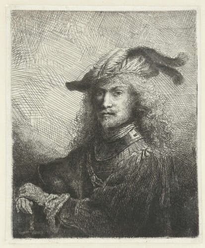 Portret van een officier by Ferdinand Bol
