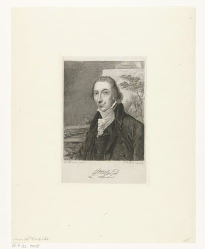 Portret van de schilder Hermanus van Brussel by Johannes Arnoldus Boland