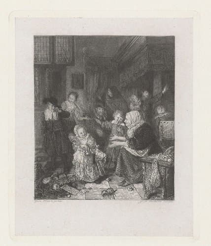 Het Sint Nicolaasfeest by Johannes Arnoldus Boland
