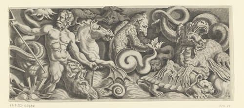 Fries met de triomf van Neptunus by Cornelis Bos