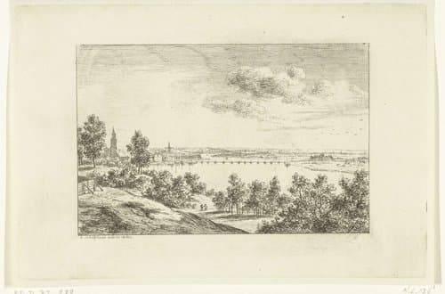 Gezicht op een brug bij Arnhem by Ernst Willem Jan Bagelaar