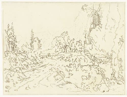 Bergachtig landschap by Anthonie van den Bos