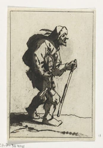 Inkt- en pennenkoopman by Anthonie van den Bos