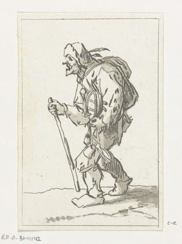 Inkt- en pennenkoopman by Anthonie van den Bos