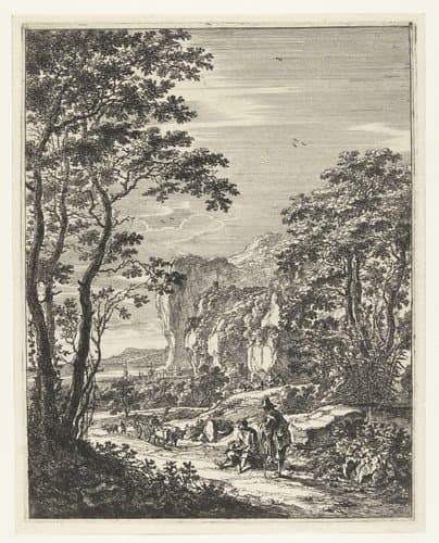 Landschap met een ossewagen by Jan Both