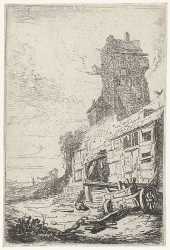 Romeinse ruïnes by Bartholomeus Breenbergh