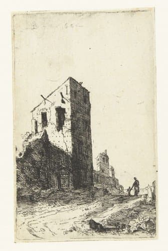Verscheijden Vervallen gebouwe Soo binnen als buyten Romen by Bartholomeus Breenbergh