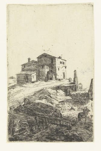 Herberg nabij de Prima Porta by Bartholomeus Breenbergh