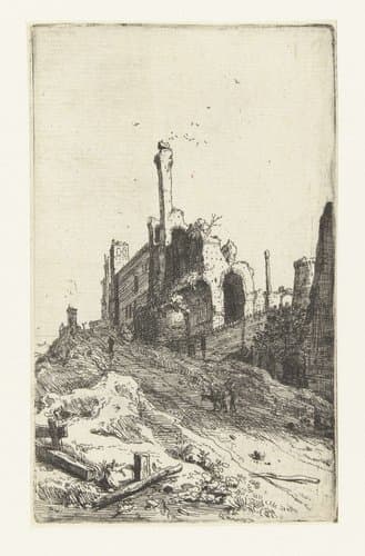 Romeinse ruïnes by Bartholomeus Breenbergh