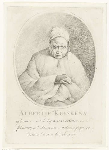Portret van Albertje Kuyskens by Hermanus van Brussel