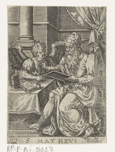 Evangelist Matteüs by Abraham de Bruyn