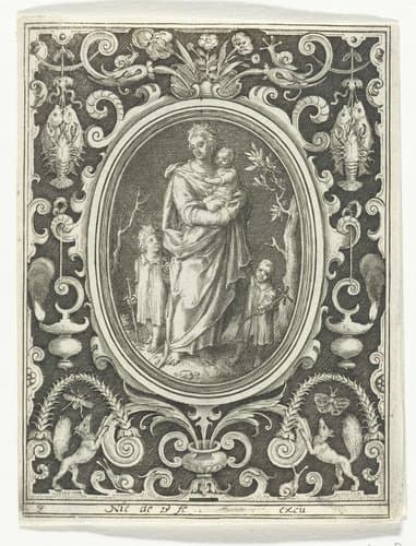 Vier deugden by Nicolaes de Bruyn