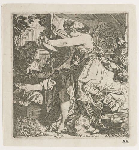 Bathseba leest de brief van David by Willem Pietersz Buytewech
