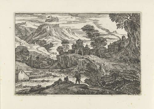 Landschappen, serie 1 by Adriaen van der Kabel