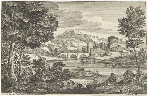 Landschappen, serie 1 by Adriaen van der Kabel
