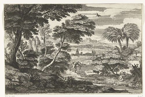 Apollo doodt Coronis by Adriaen van der Kabel