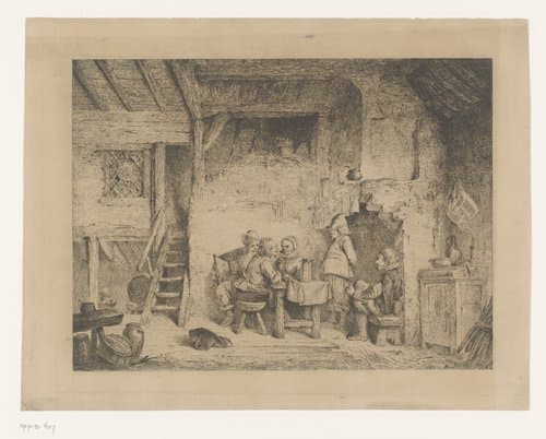 Le recit au cabaret by Louis Antoine Carolus