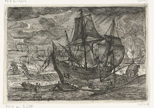 Galeien op zee
