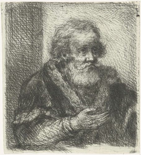 Oude man by Jan Chalon