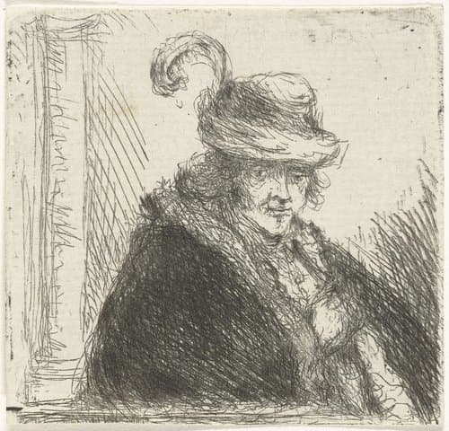 Man met hoed by Jan Chalon