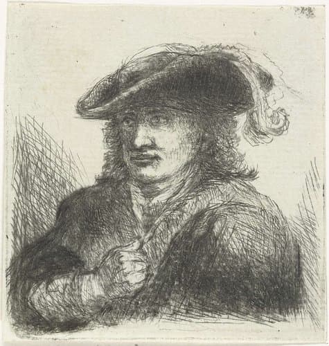 Man met hoed by Jan Chalon