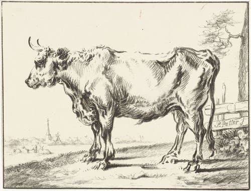 Staande os by Jurriaan Cootwijck