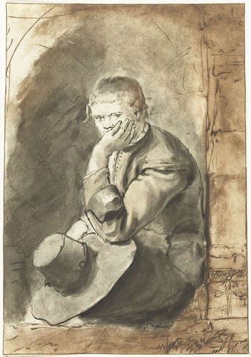 Zittende man by Jurriaan Cootwijck