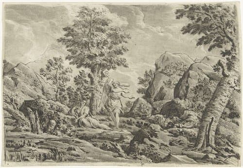 Hagar in de woestijn by Jurriaan Cootwijck