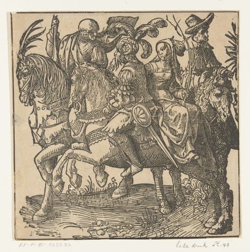 De Graven en Gravinnen van Holland by Jacob Cornelisz van Oostsanen