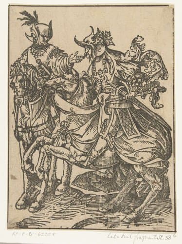 Floris IV en Willem II by Jacob Cornelisz van Oostsanen
