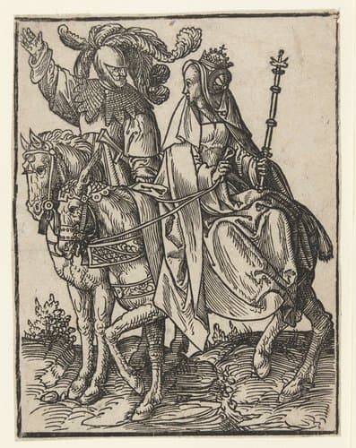 Willem IV en Margaretha by Jacob Cornelisz van Oostsanen