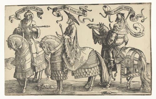 De twaalf koningen van Israël by Lucas van Leyden
