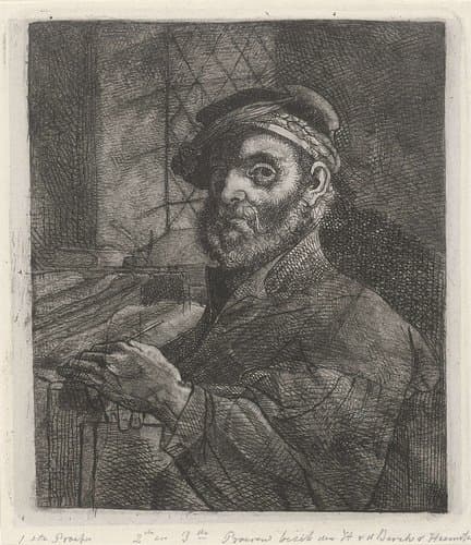 Portret van een onbekende man by Jacobus Ludovicus Cornet